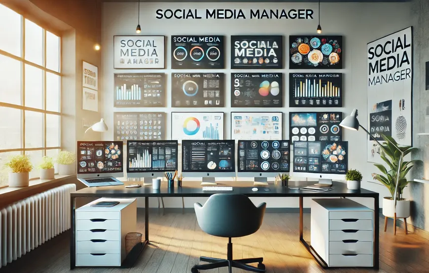 Social media management workspace